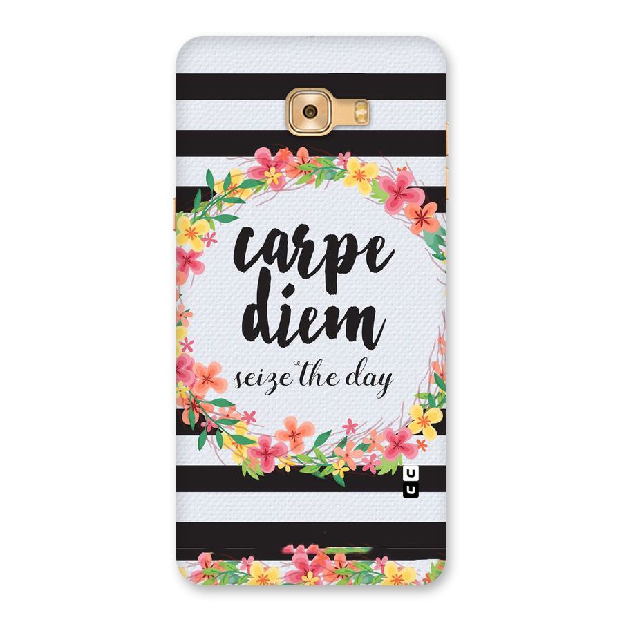 Floral Seize The Day Back Case for Galaxy C9 Pro