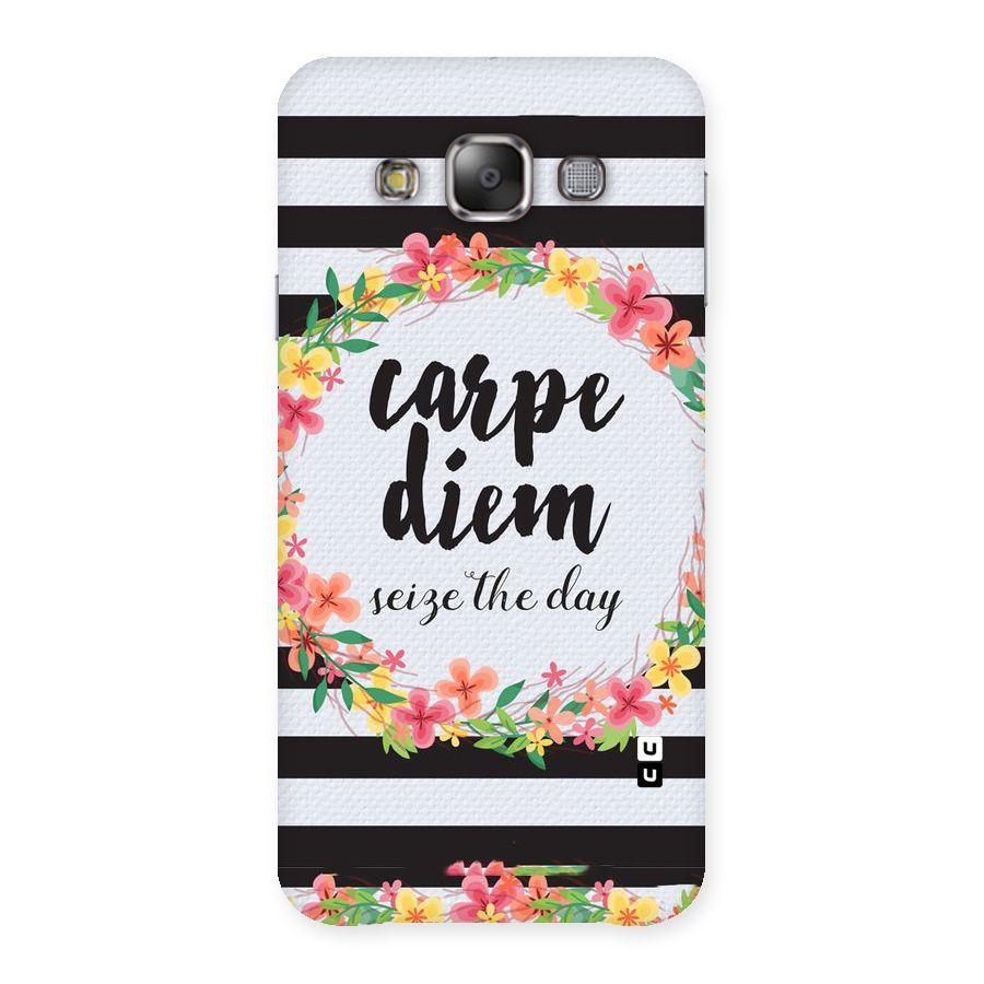 Floral Seize The Day Back Case for Galaxy E7