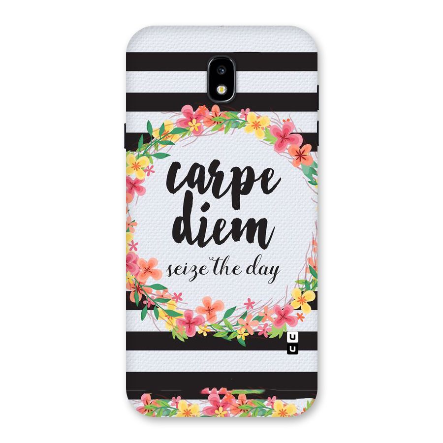 Floral Seize The Day Back Case for Galaxy J7 Pro