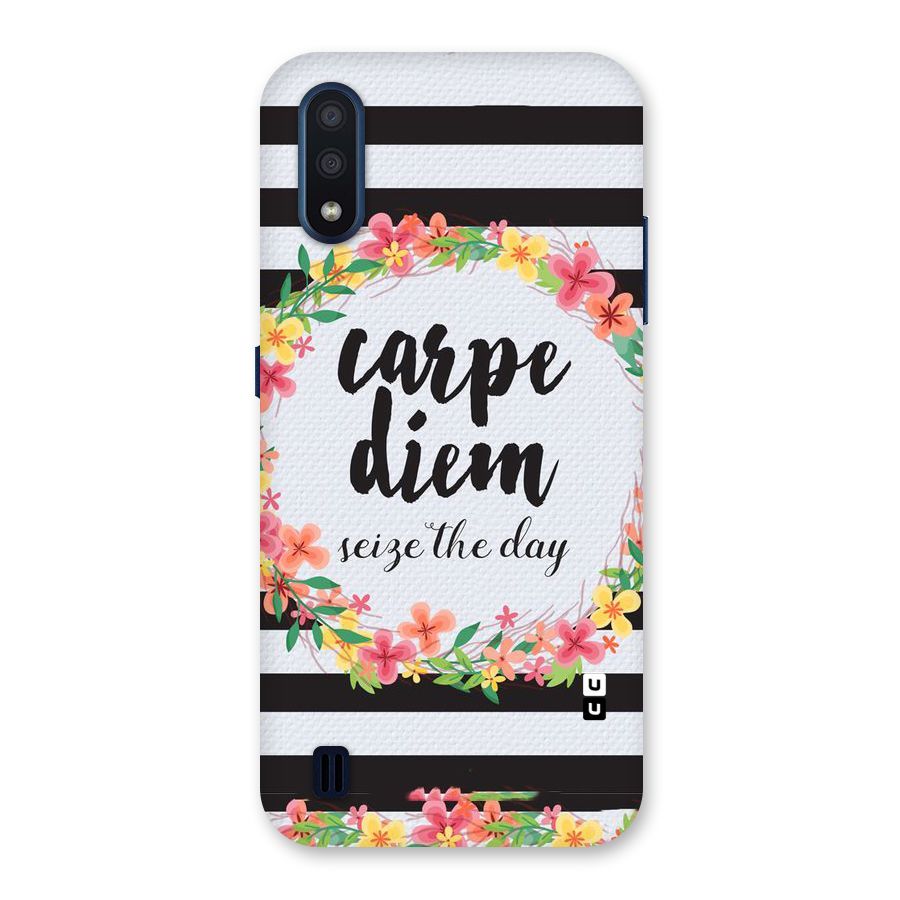 Floral Seize The Day Back Case for Galaxy M01