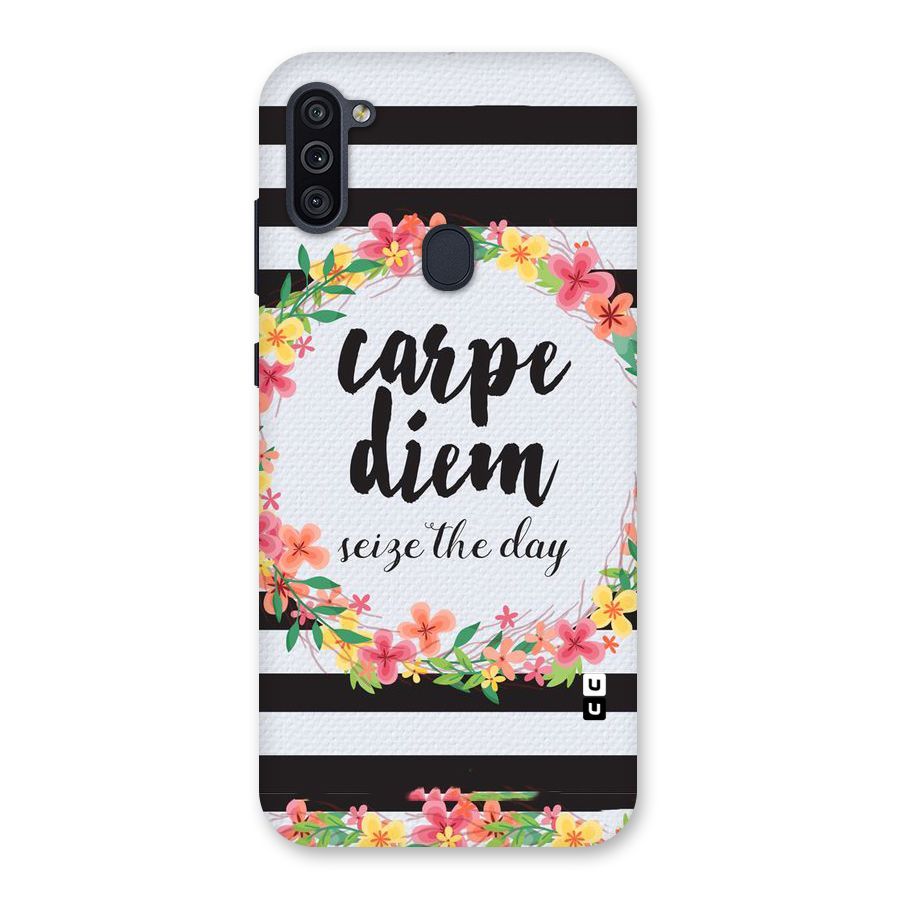 Floral Seize The Day Back Case for Galaxy M11