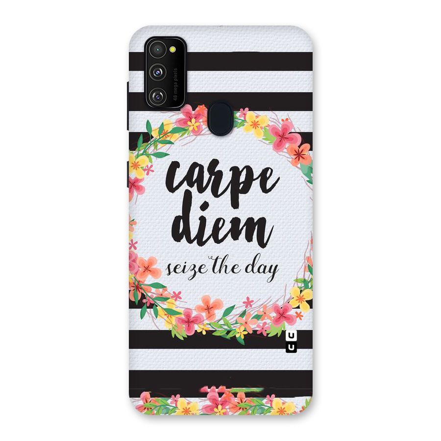 Floral Seize The Day Back Case for Galaxy M21