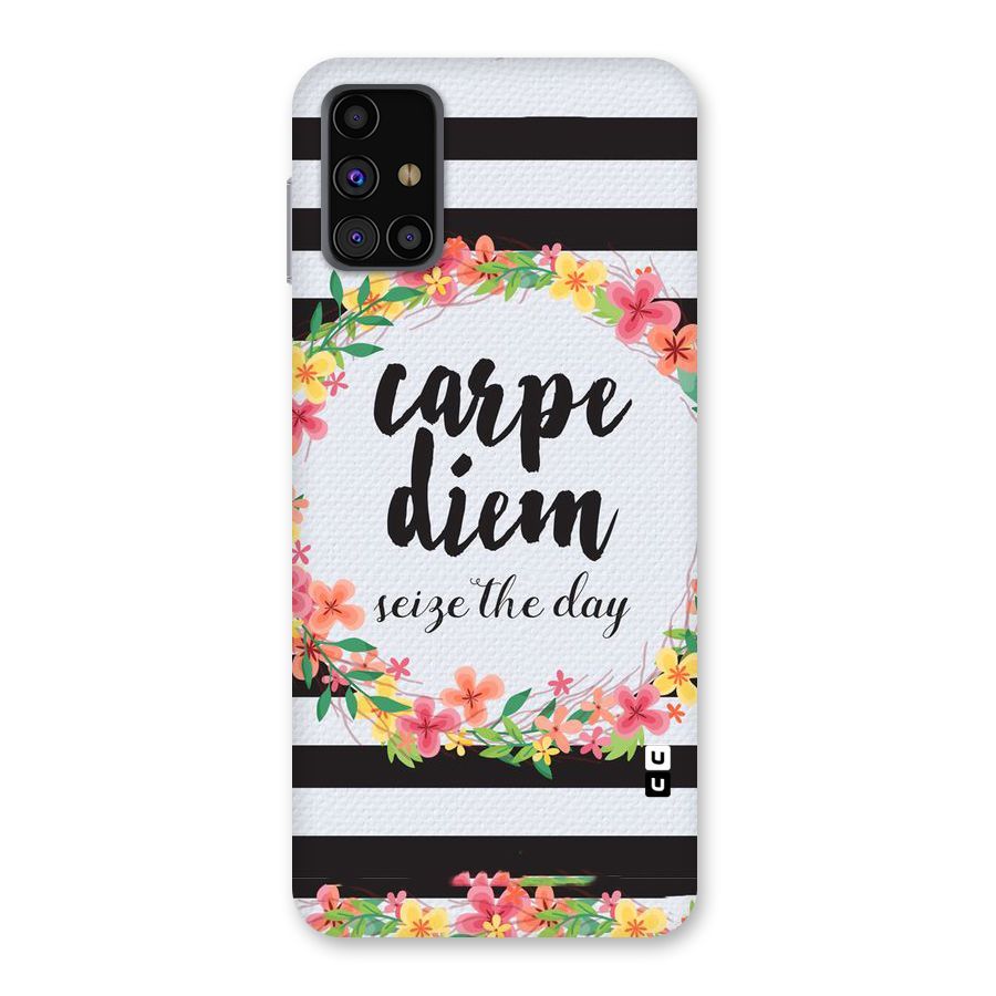 Floral Seize The Day Back Case for Galaxy M31s