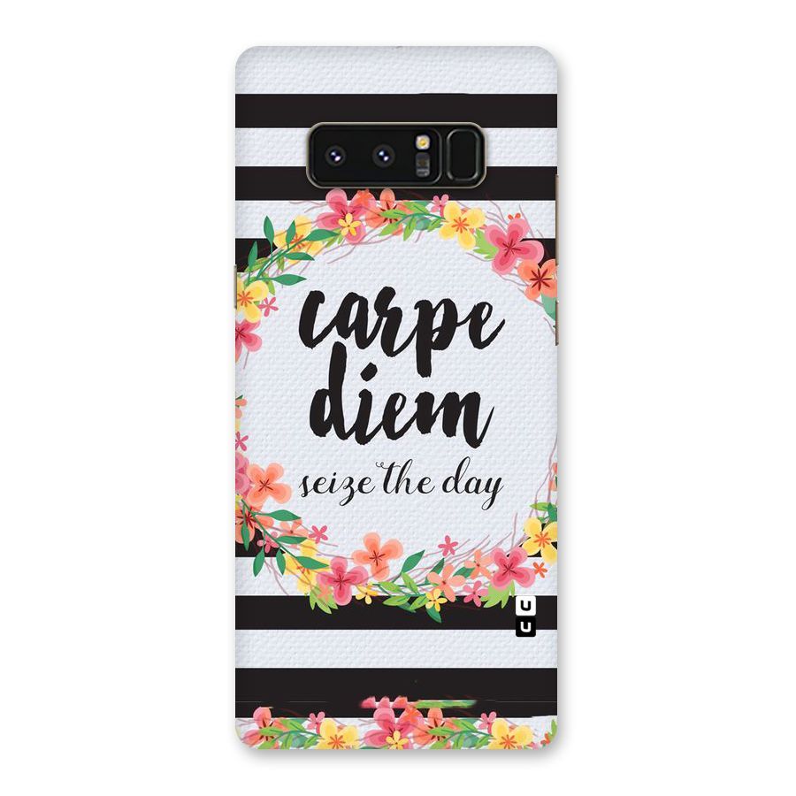 Floral Seize The Day Back Case for Galaxy Note 8