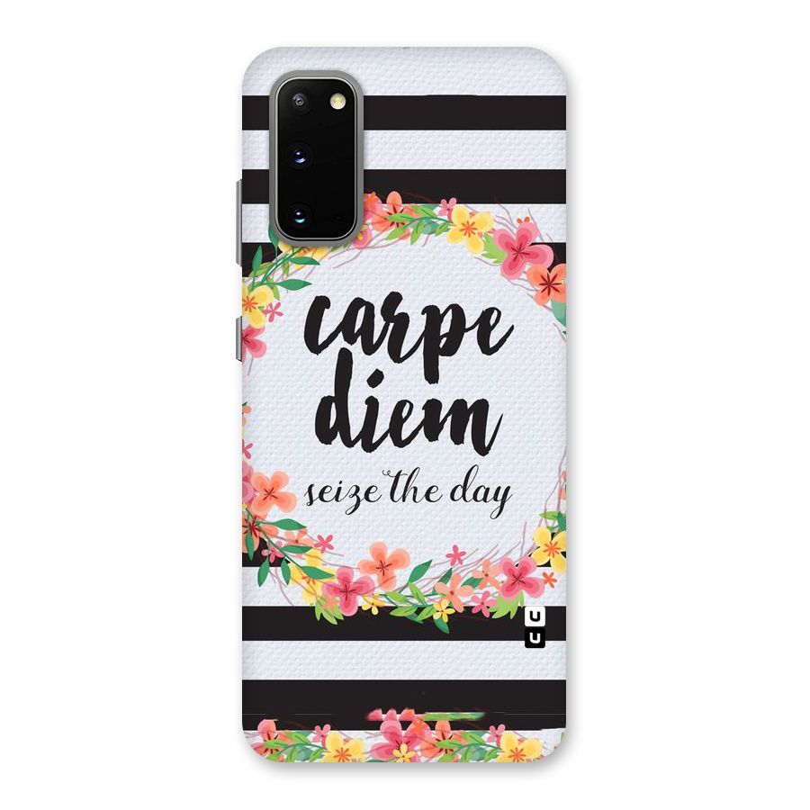 Floral Seize The Day Back Case for Galaxy S20
