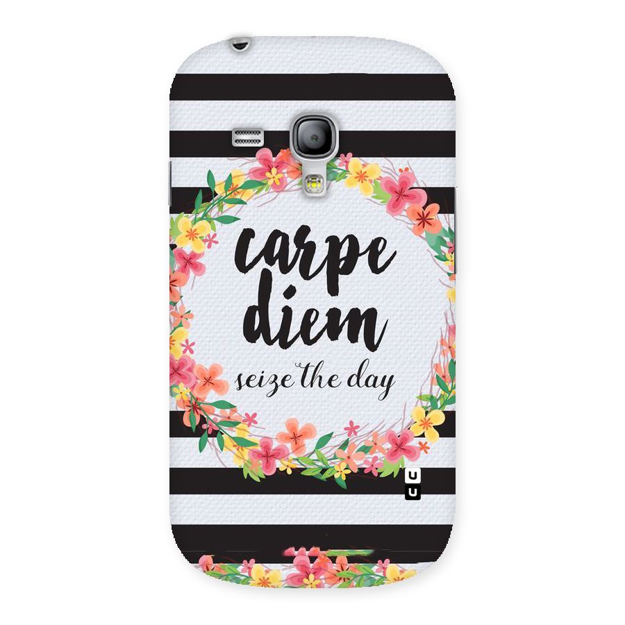 Floral Seize The Day Back Case for Galaxy S3 Mini