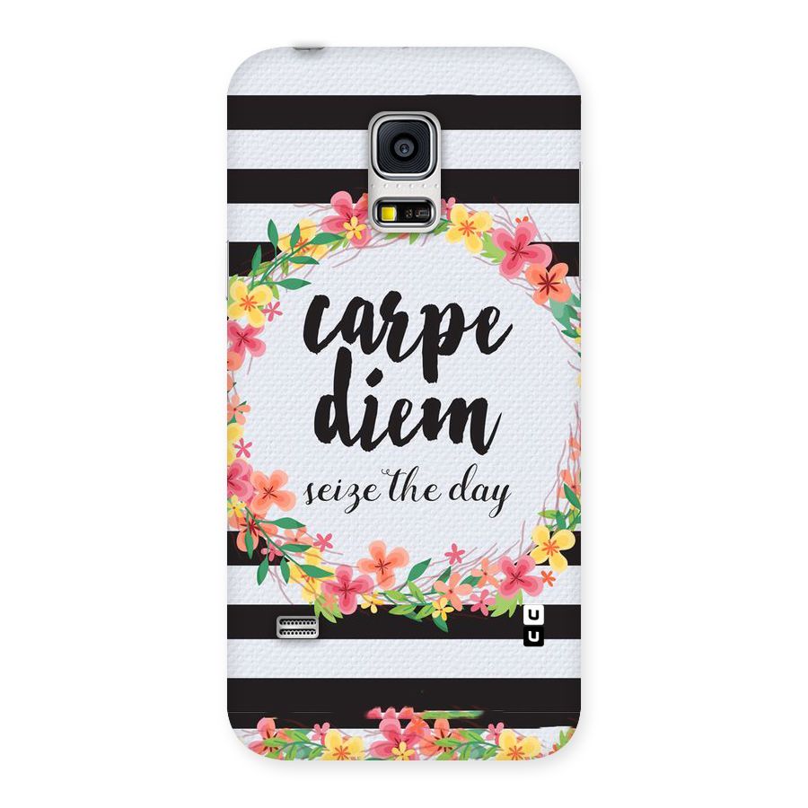 Floral Seize The Day Back Case for Galaxy S5 Mini