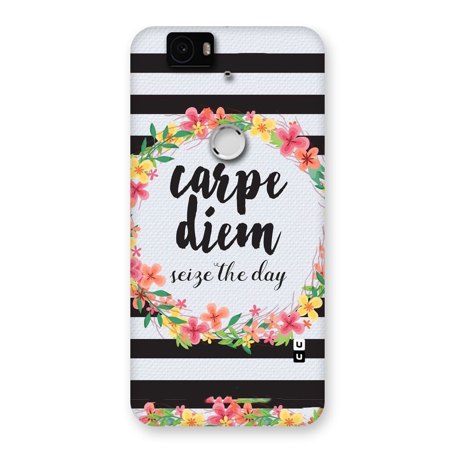 Floral Seize The Day Back Case for Google Nexus-6P