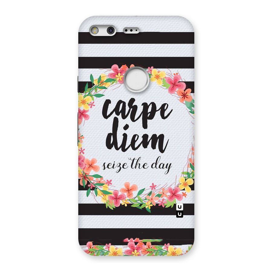 Floral Seize The Day Back Case for Google Pixel