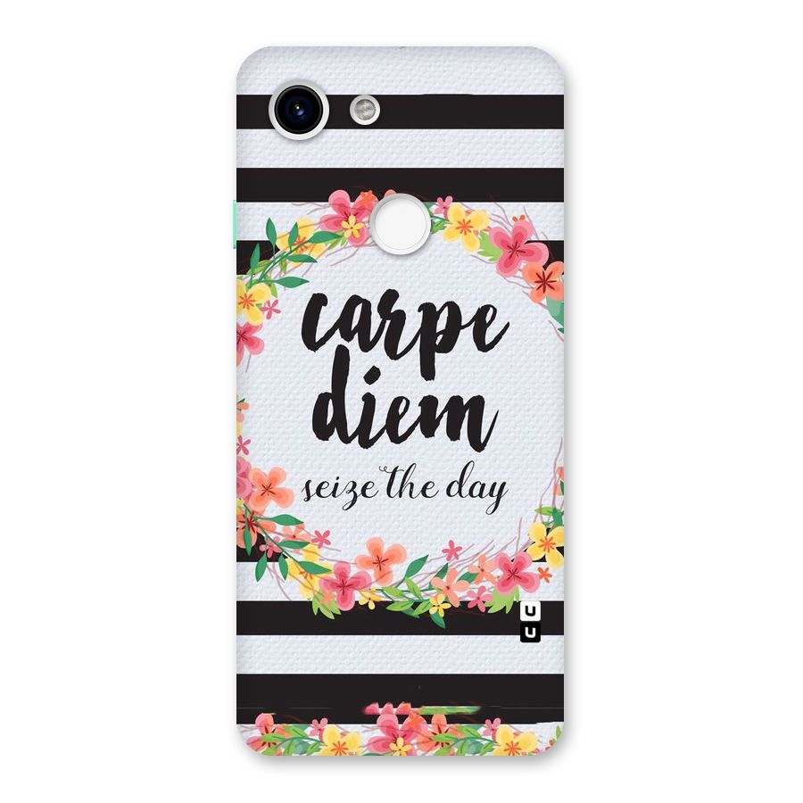 Floral Seize The Day Back Case for Google Pixel 3