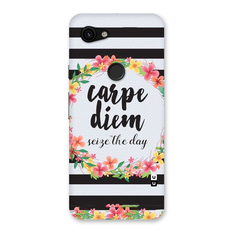 Floral Seize The Day Back Case for Google Pixel 3a