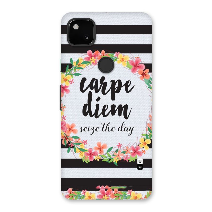Floral Seize The Day Back Case for Google Pixel 4a