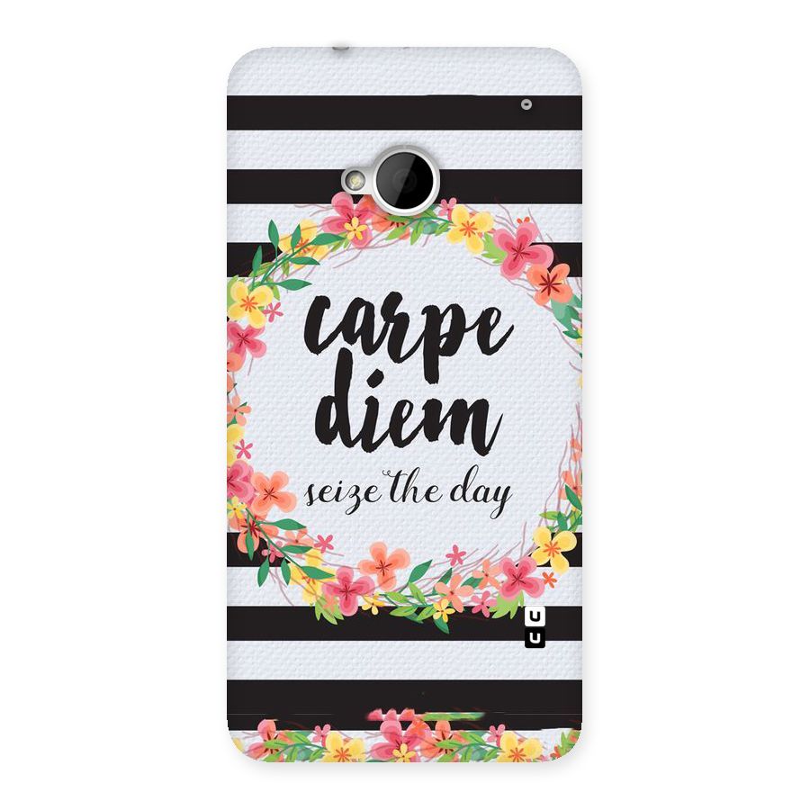 Floral Seize The Day Back Case for HTC One M7