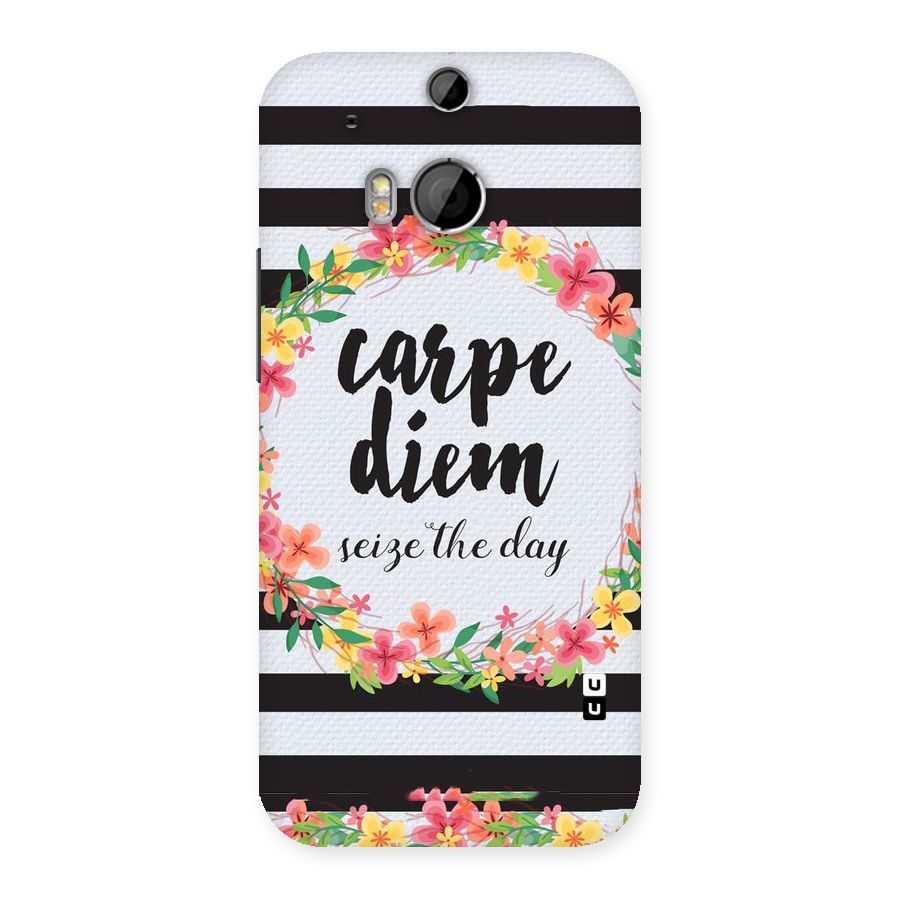 Floral Seize The Day Back Case for HTC One M8
