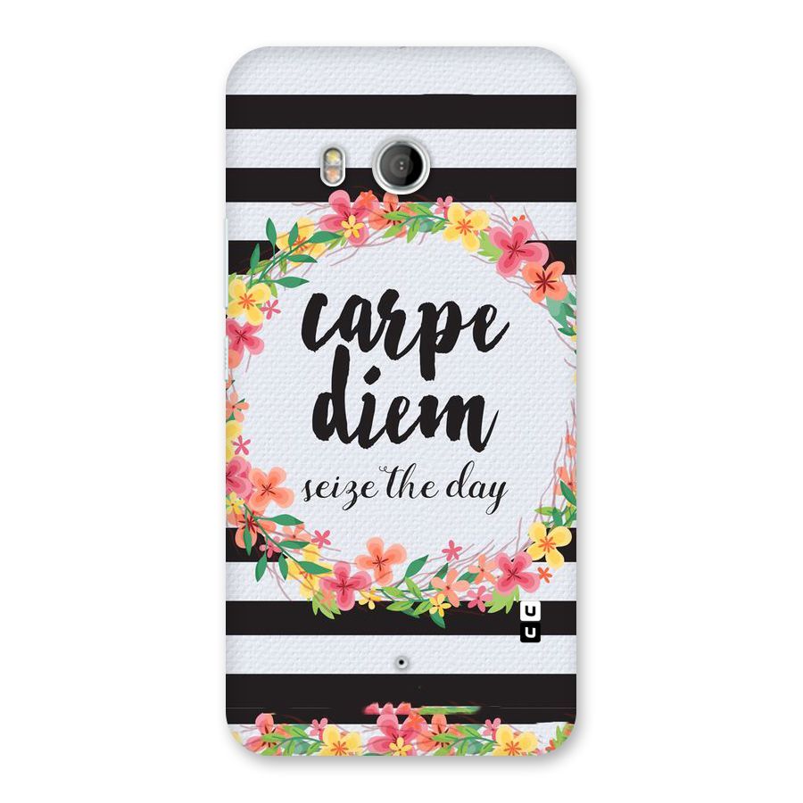 Floral Seize The Day Back Case for HTC U11