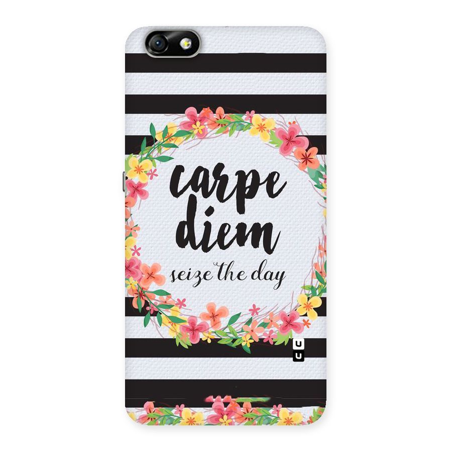 Floral Seize The Day Back Case for Honor 4X