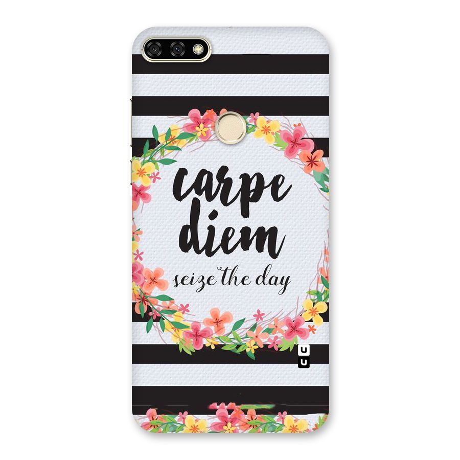 Floral Seize The Day Back Case for Honor 7A