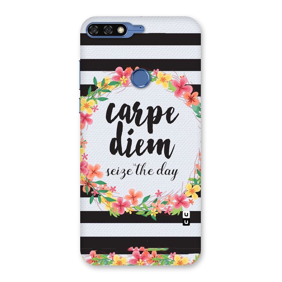 Floral Seize The Day Back Case for Honor 7C