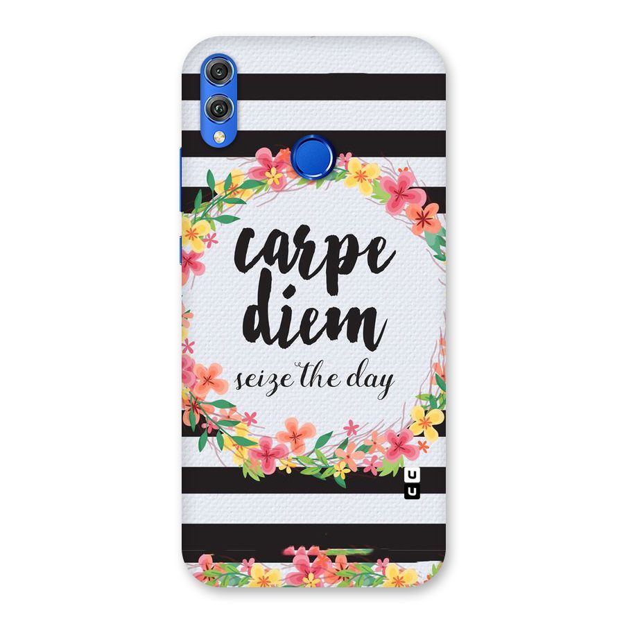 Floral Seize The Day Back Case for Honor 8X