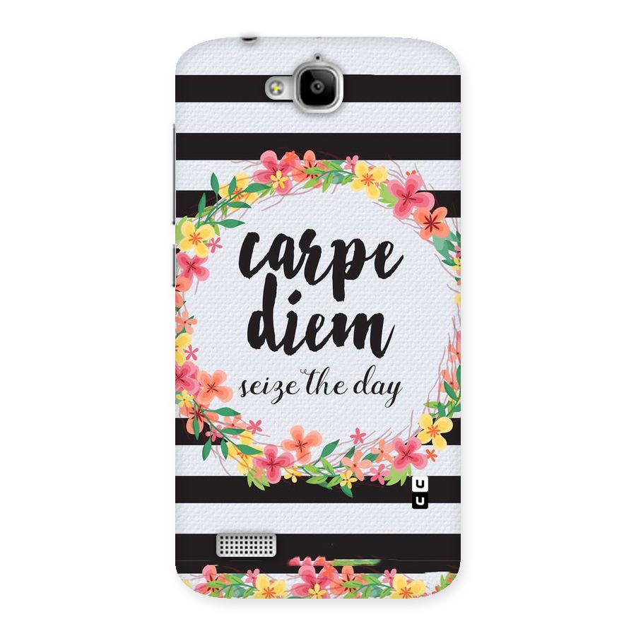 Floral Seize The Day Back Case for Honor Holly