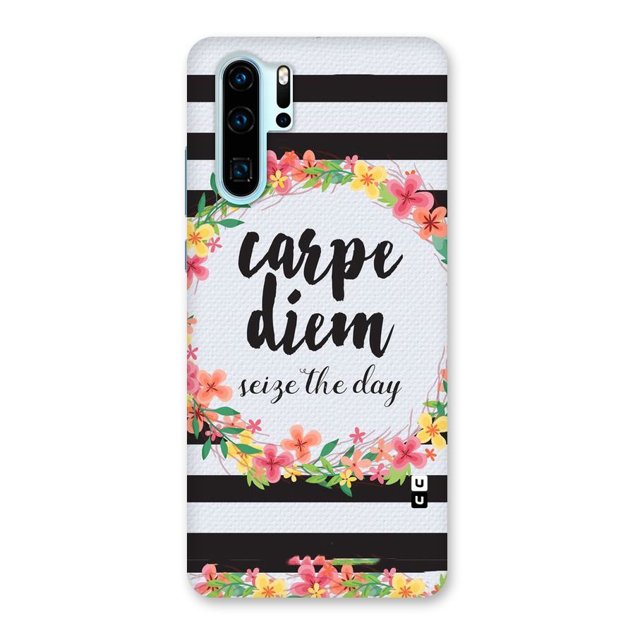 Floral Seize The Day Back Case for Huawei P30 Pro