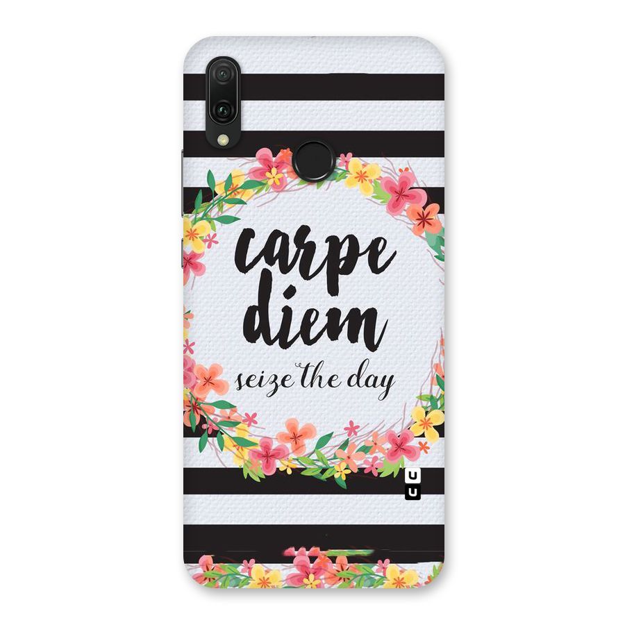 Floral Seize The Day Back Case for Huawei Y9 (2019)