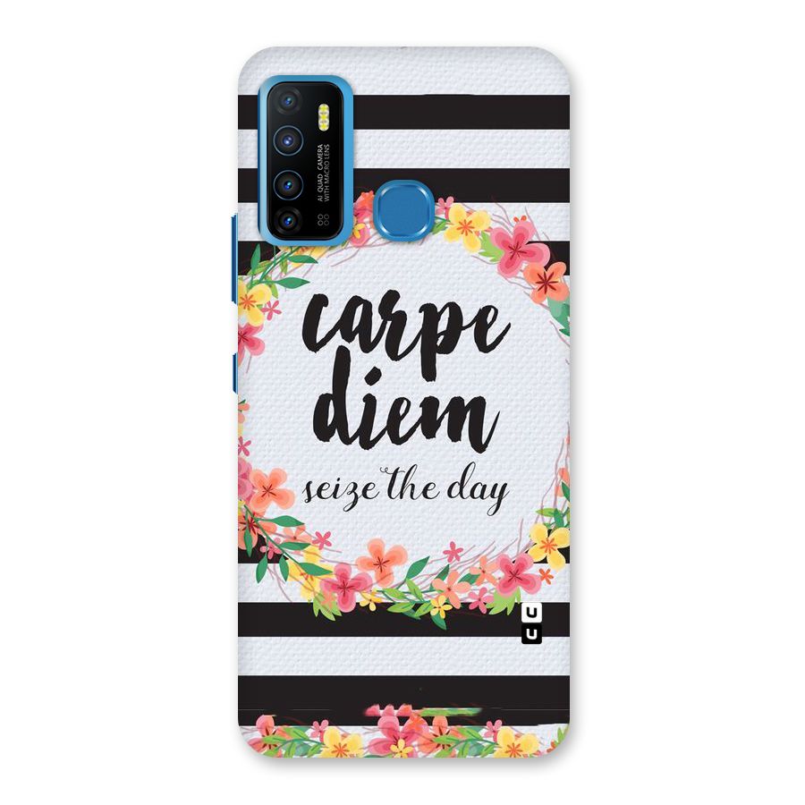 Floral Seize The Day Back Case for Infinix Hot 9