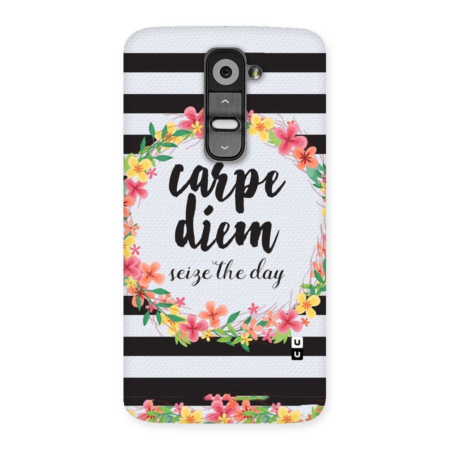 Floral Seize The Day Back Case for LG G2