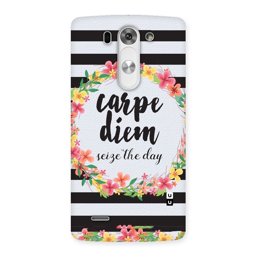 Floral Seize The Day Back Case for LG G3 Beat