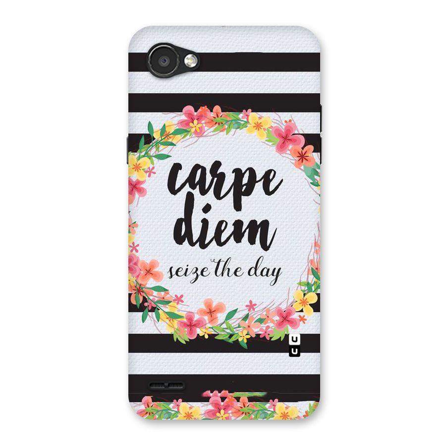 Floral Seize The Day Back Case for LG Q6