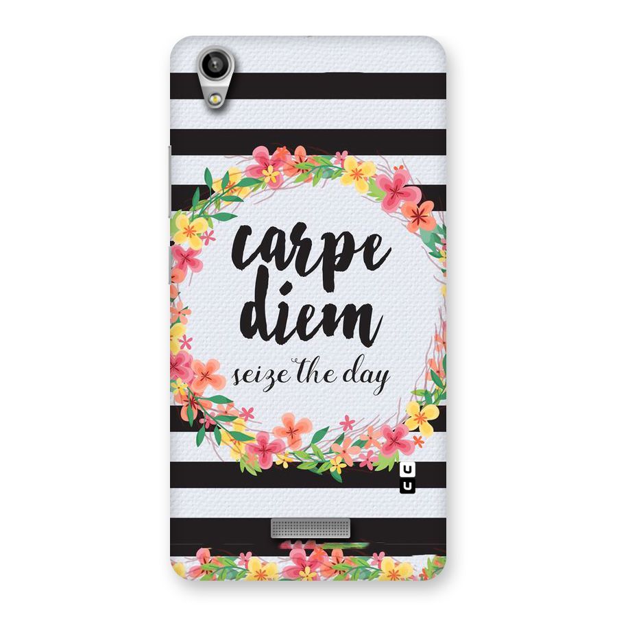 Floral Seize The Day Back Case for Lava-Pixel-V1