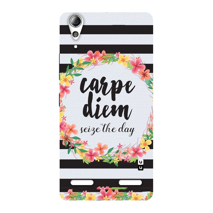 Floral Seize The Day Back Case for Lenovo A6000 Plus