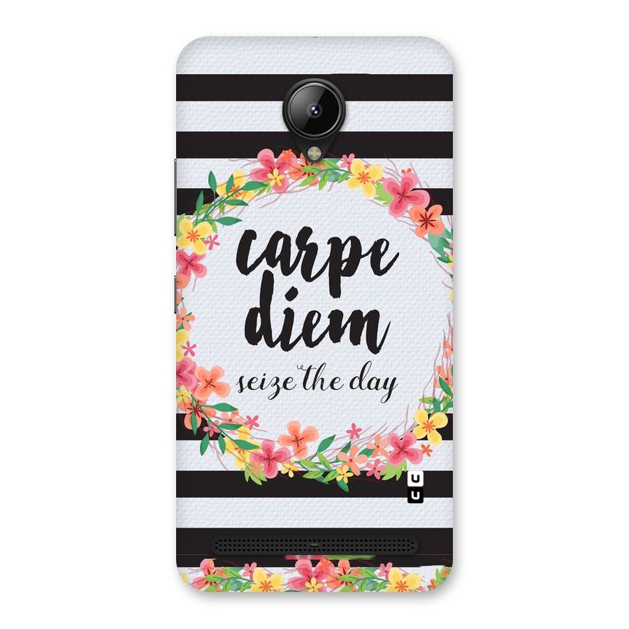 Floral Seize The Day Back Case for Lenovo C2