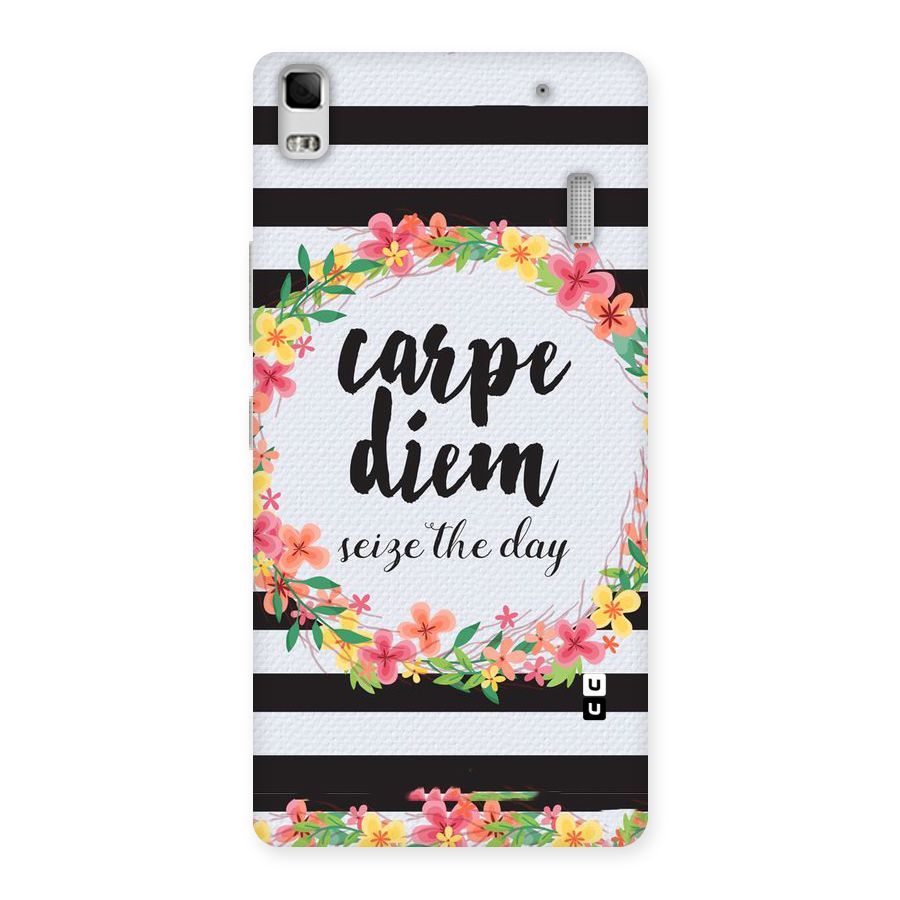 Floral Seize The Day Back Case for Lenovo K3 Note