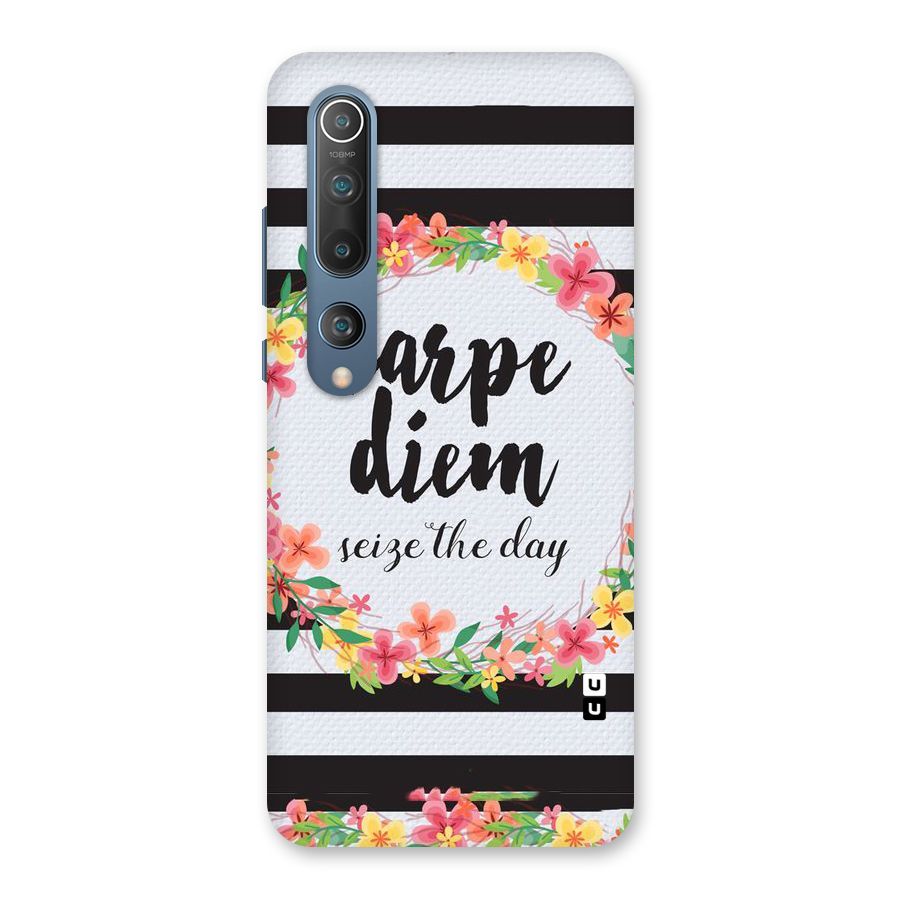 Floral Seize The Day Back Case for Mi 10