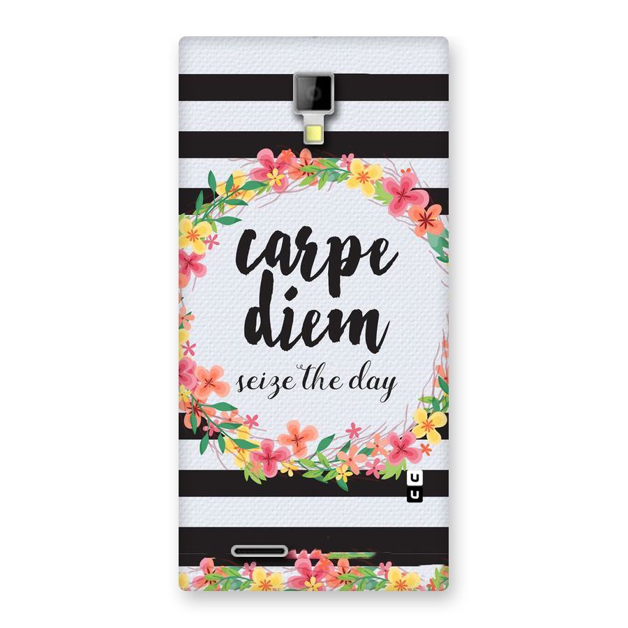 Floral Seize The Day Back Case for Micromax Canvas Xpress A99
