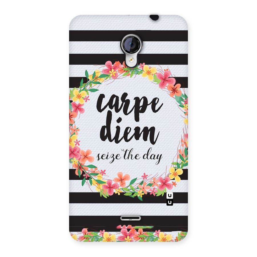 Floral Seize The Day Back Case for Micromax Unite 2 A106