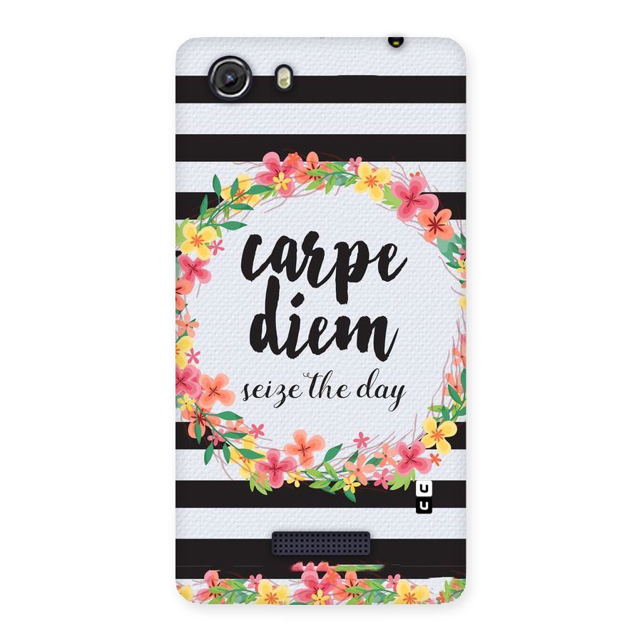 Floral Seize The Day Back Case for Micromax Unite 3