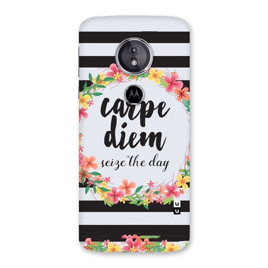 Floral Seize The Day Back Case for Moto E5
