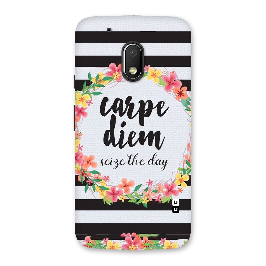Floral Seize The Day Back Case for Moto G4 Play