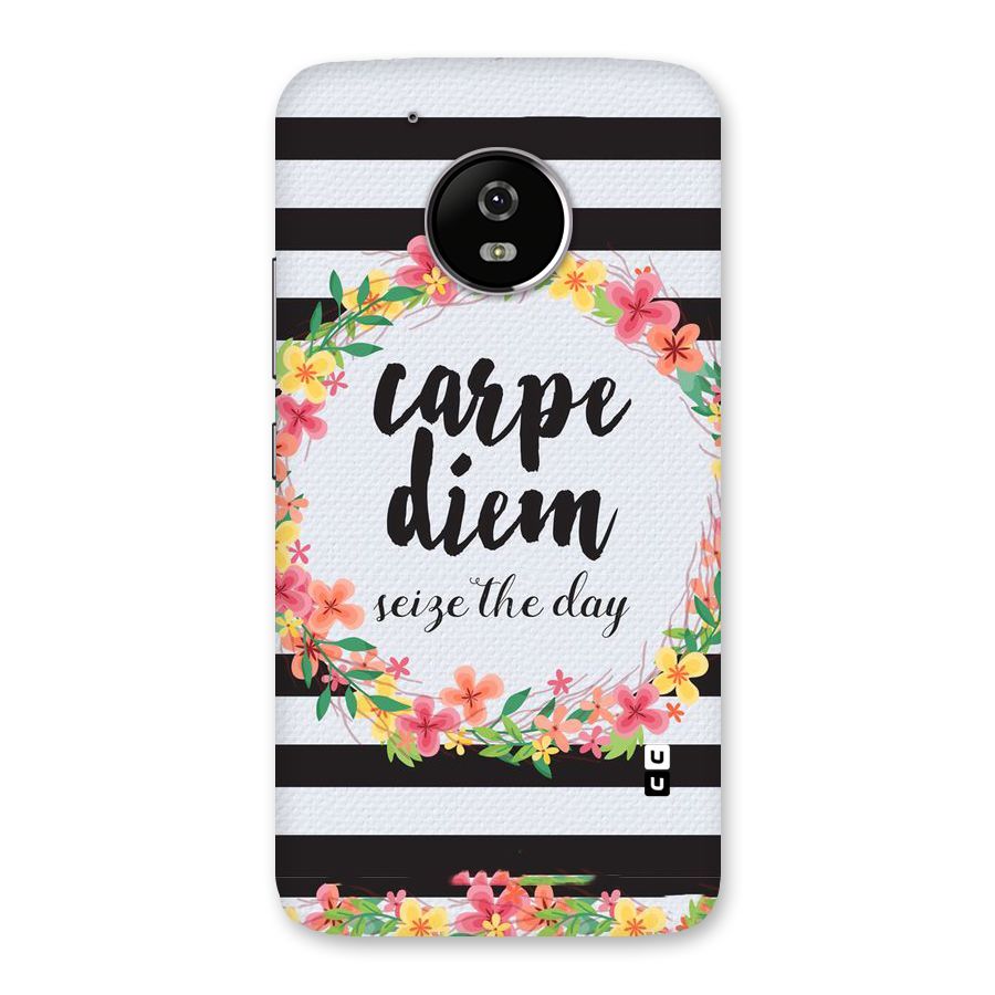 Floral Seize The Day Back Case for Moto G5