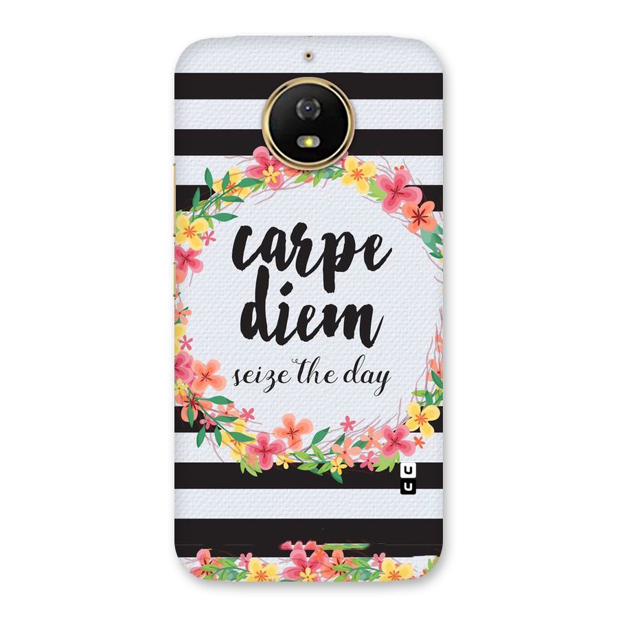 Floral Seize The Day Back Case for Moto G5s