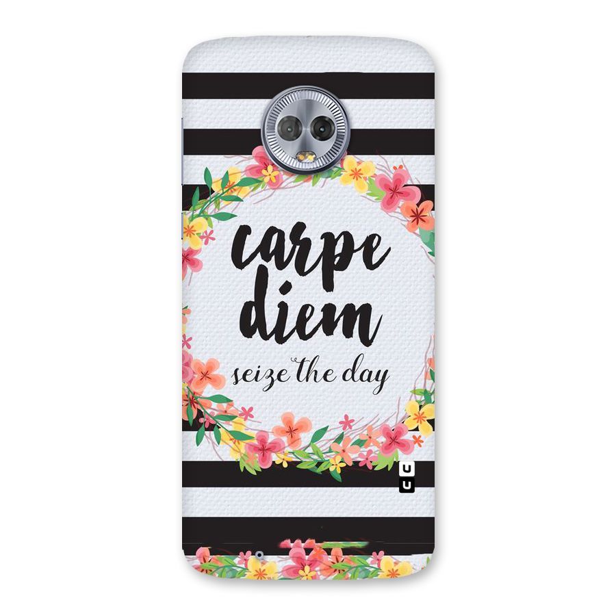 Floral Seize The Day Back Case for Moto G6