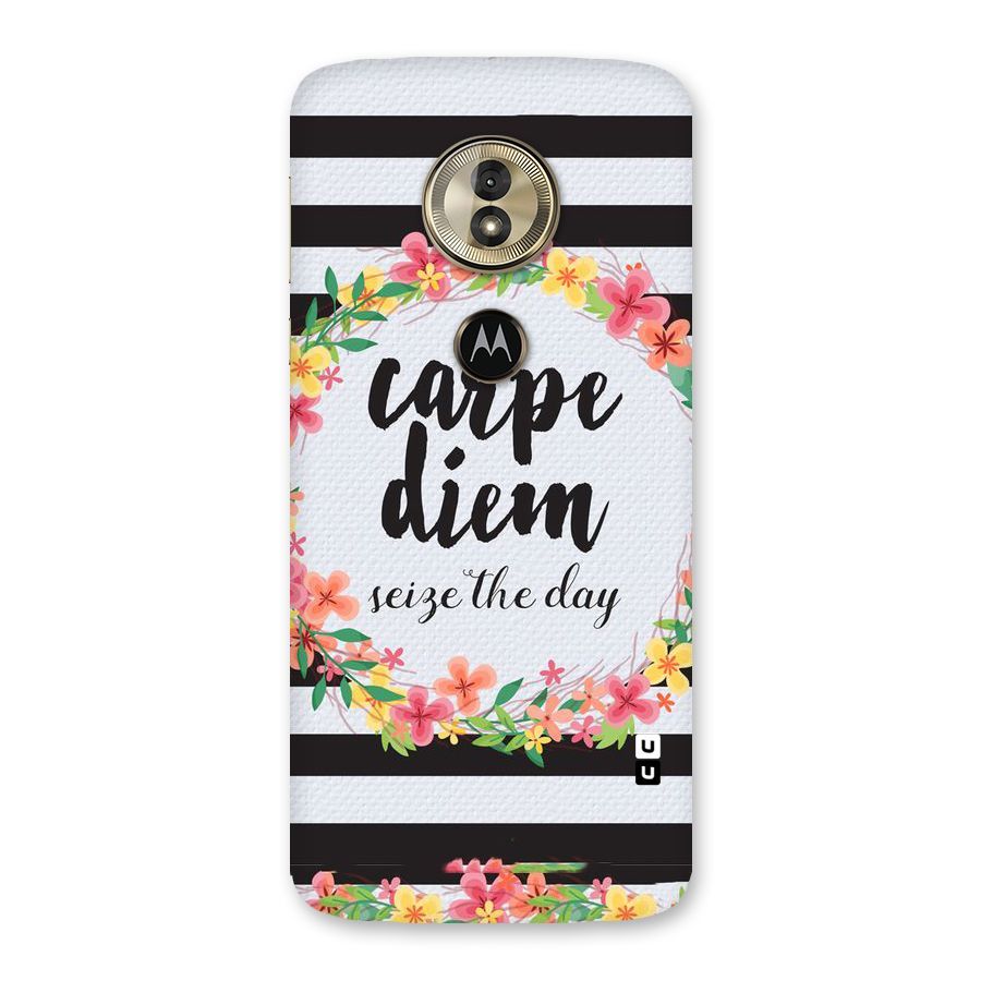 Floral Seize The Day Back Case for Moto G6 Play