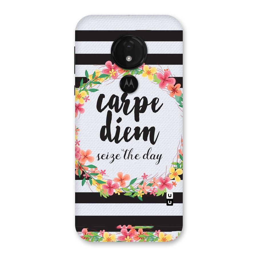 Floral Seize The Day Back Case for Moto G7 Power