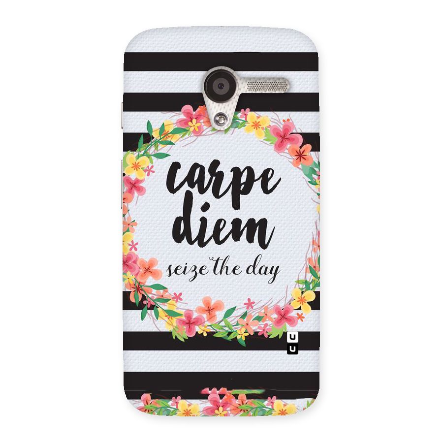 Floral Seize The Day Back Case for Moto X