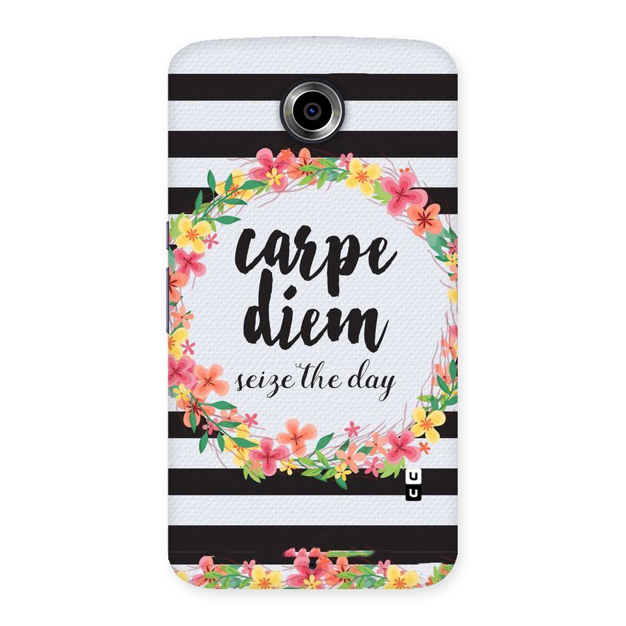 Floral Seize The Day Back Case for Nexsus 6