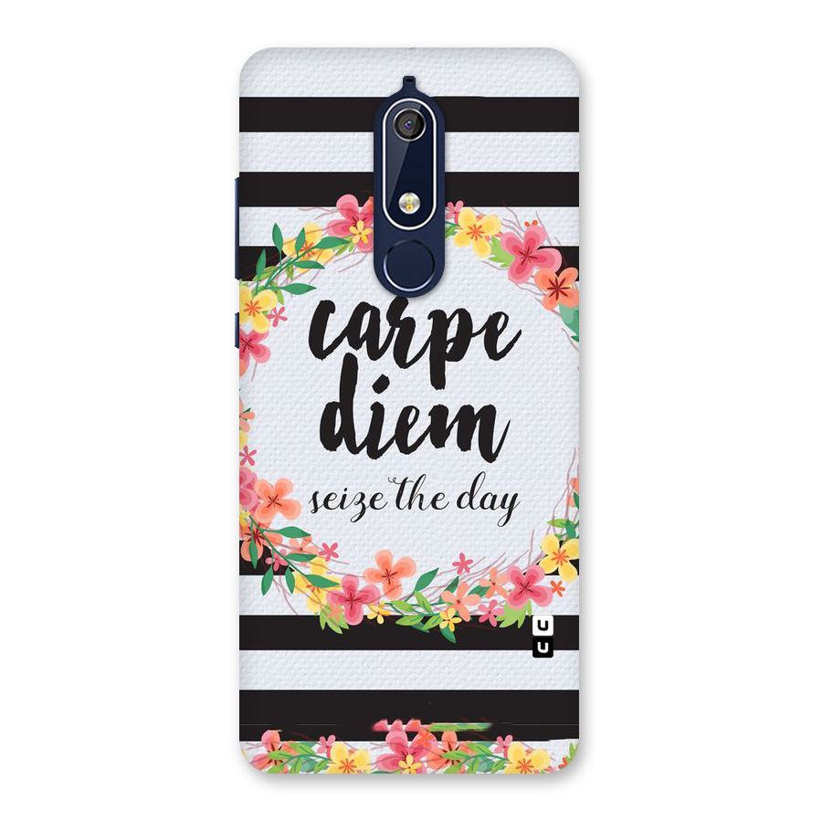 Floral Seize The Day Back Case for Nokia 5.1