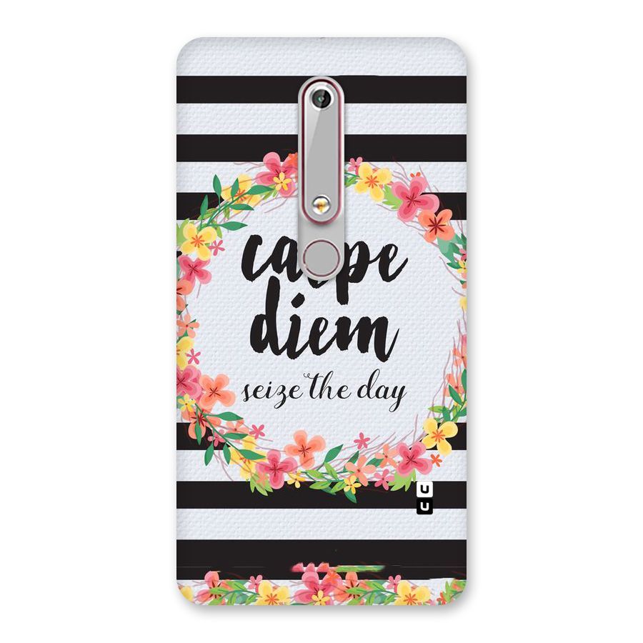 Floral Seize The Day Back Case for Nokia 6.1