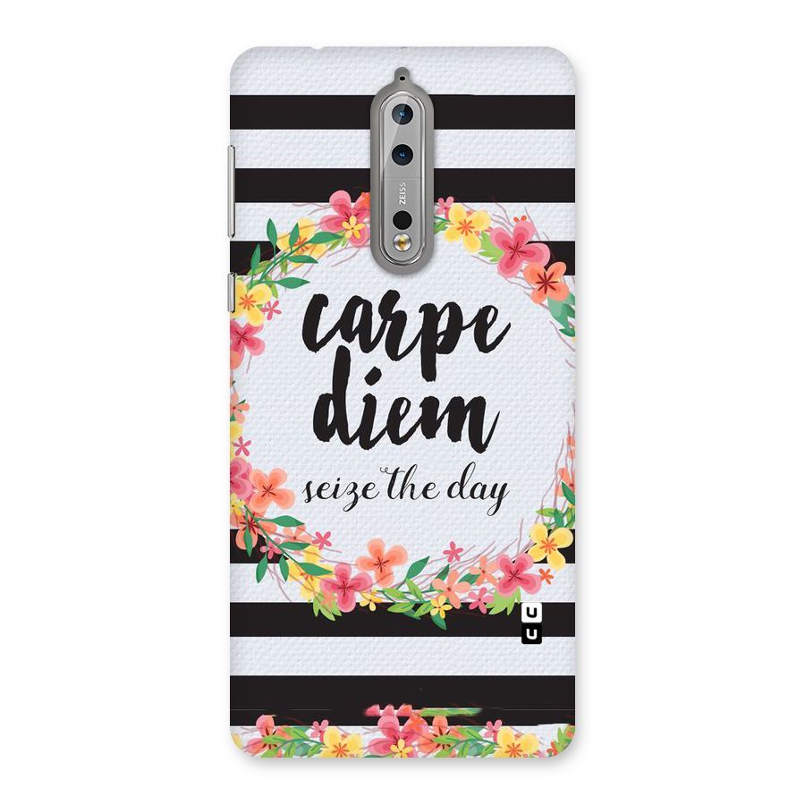 Floral Seize The Day Back Case for Nokia 8